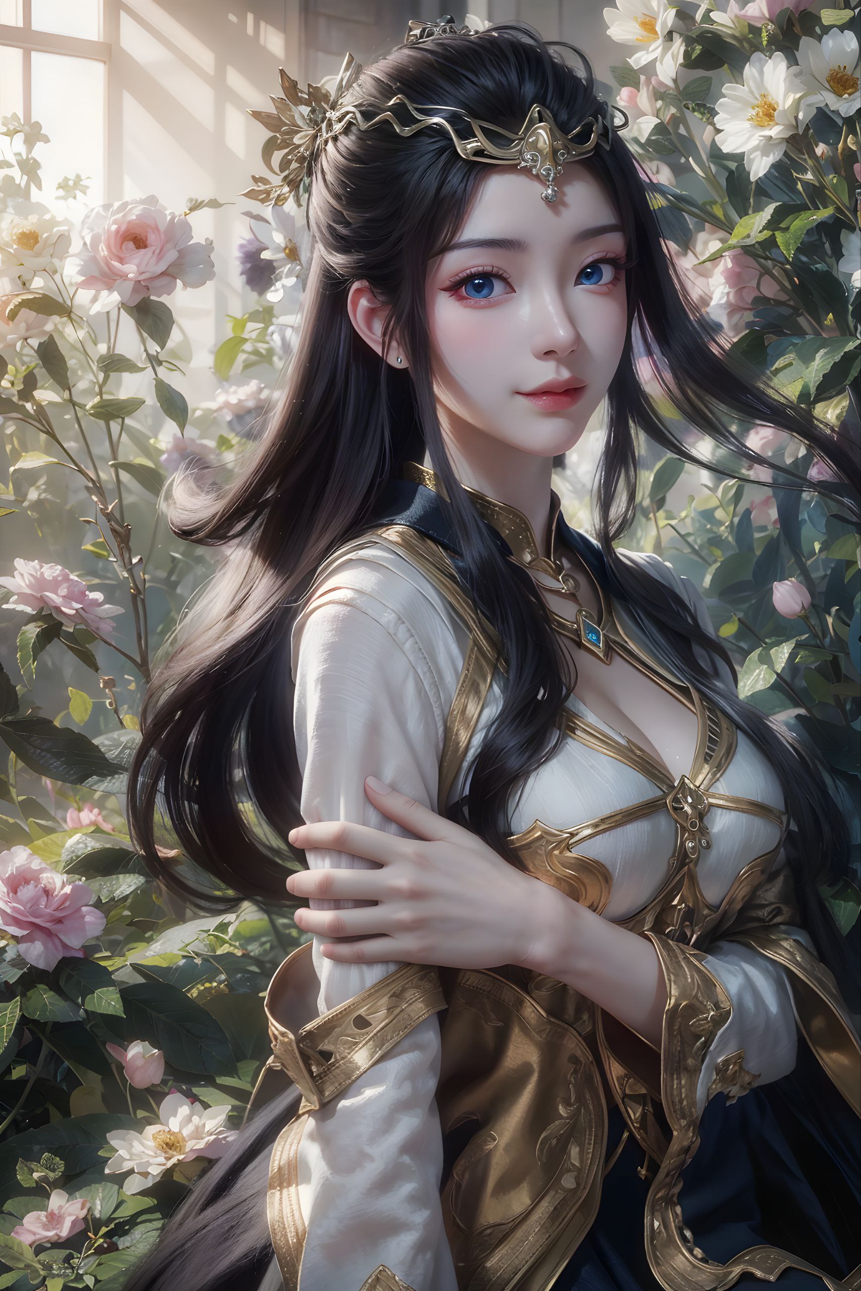 一个